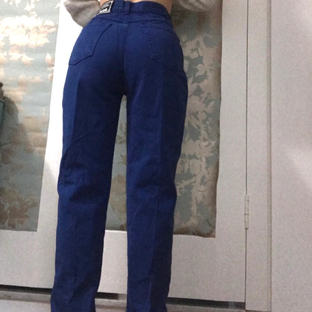 🦋VINTAGE ROMAN’S BLUE INDIE STRAIGHT LEG JEANS - Picture 4 of 4